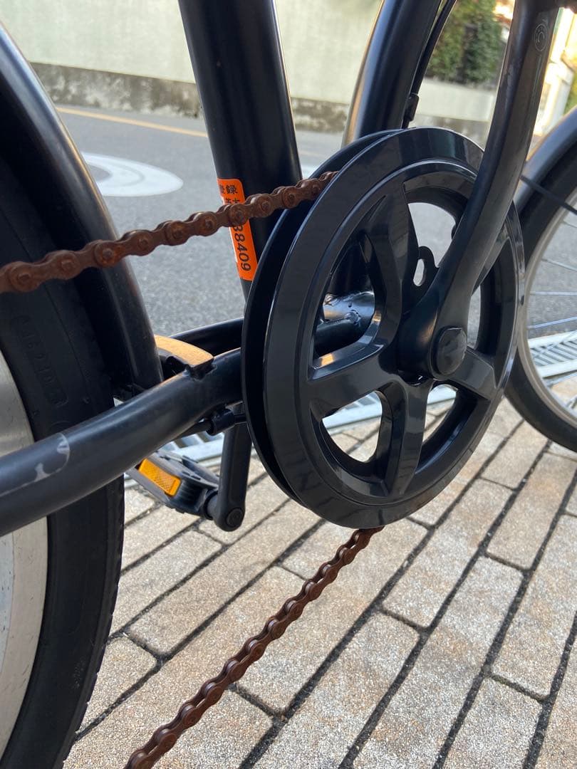 折りたたみ自転車 ブラック エンジンラボA 20インチ　6段変速　大阪