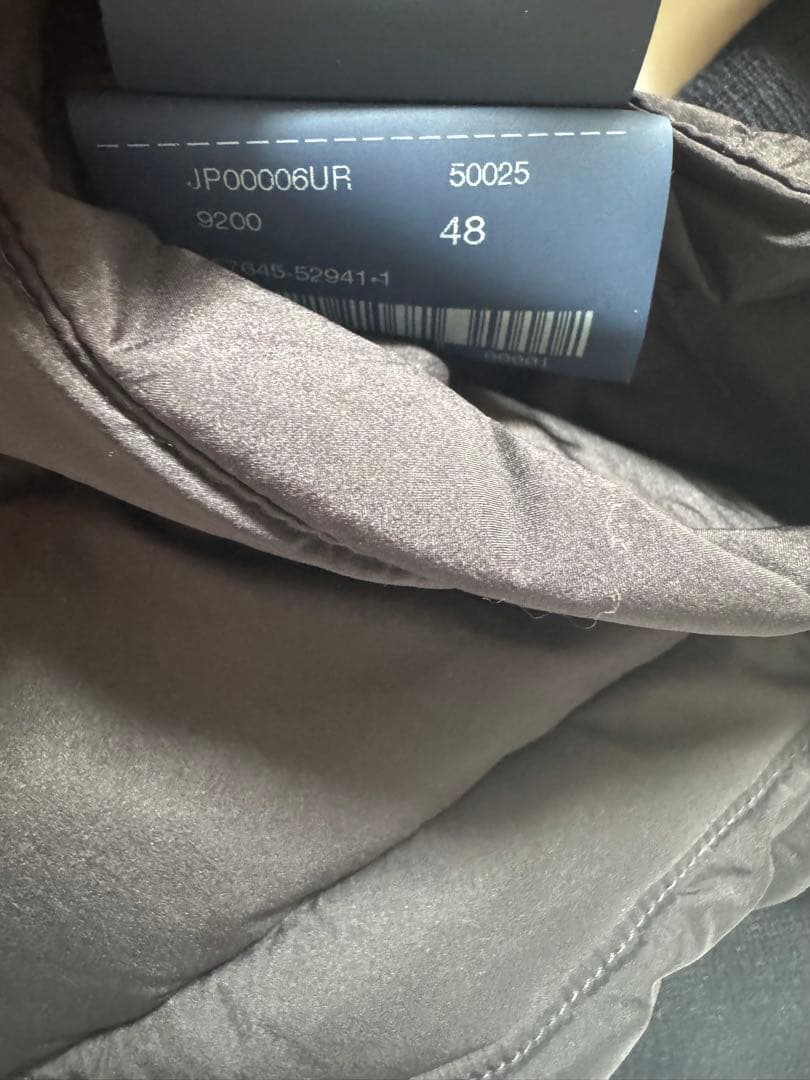 美品　HERNO ヘルノ　ネイビー フード　ダウンジャケット　48