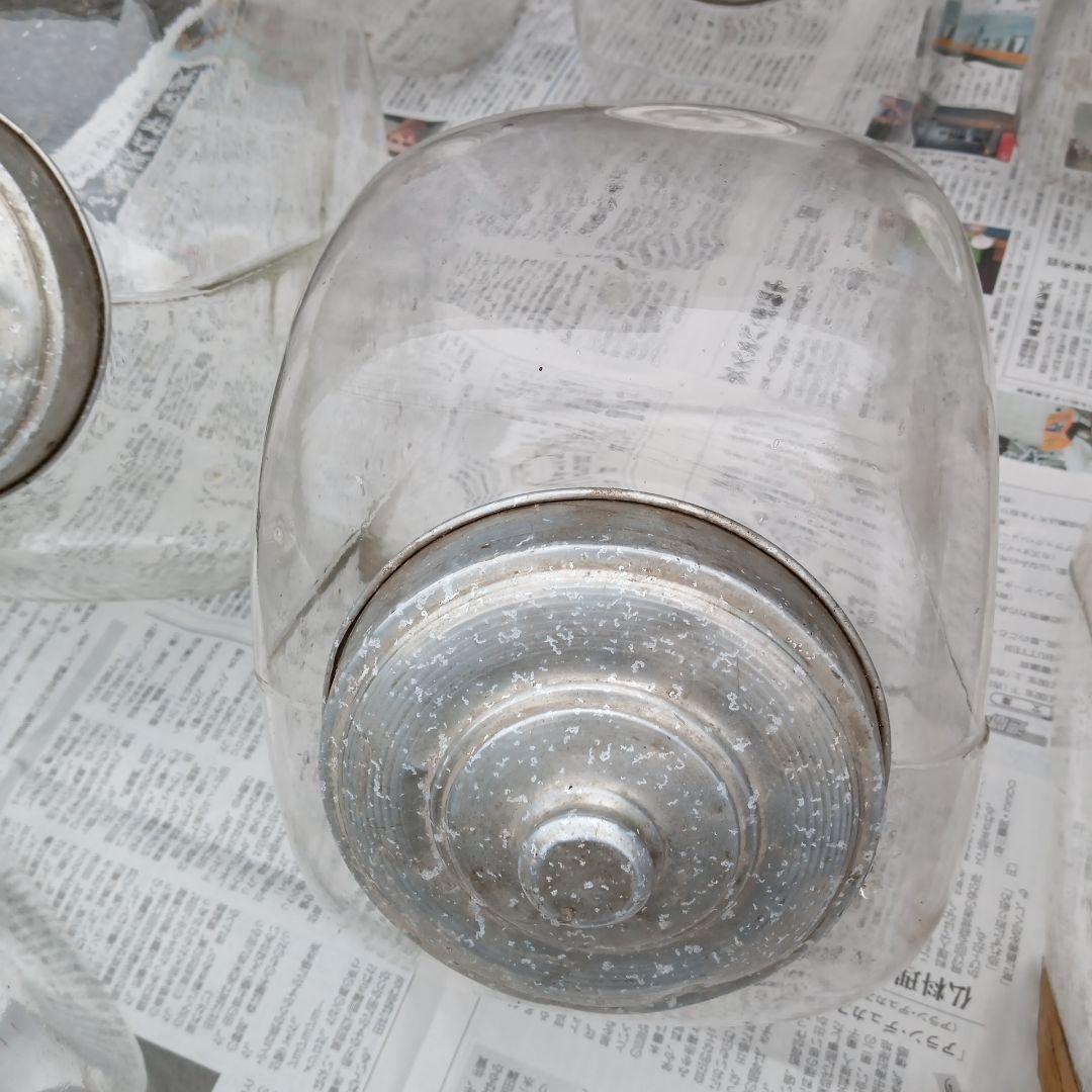 送料無料　匿名　昭和レトロ　ガラスケース　キャニスター 7個　おまとめ