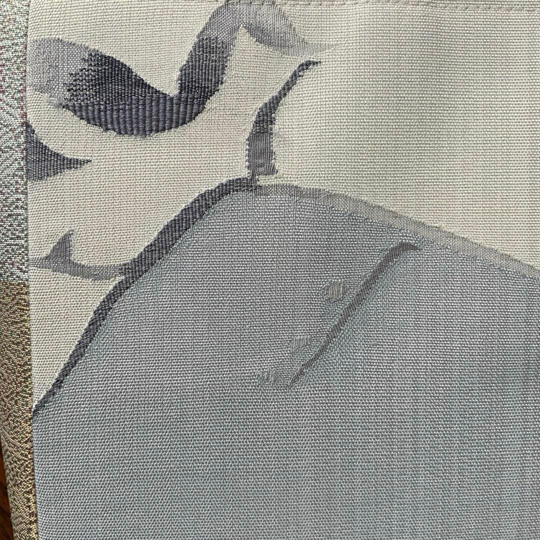 袋帯　袋の上の布袋様　リメイク　バンブーハンドルバッグ