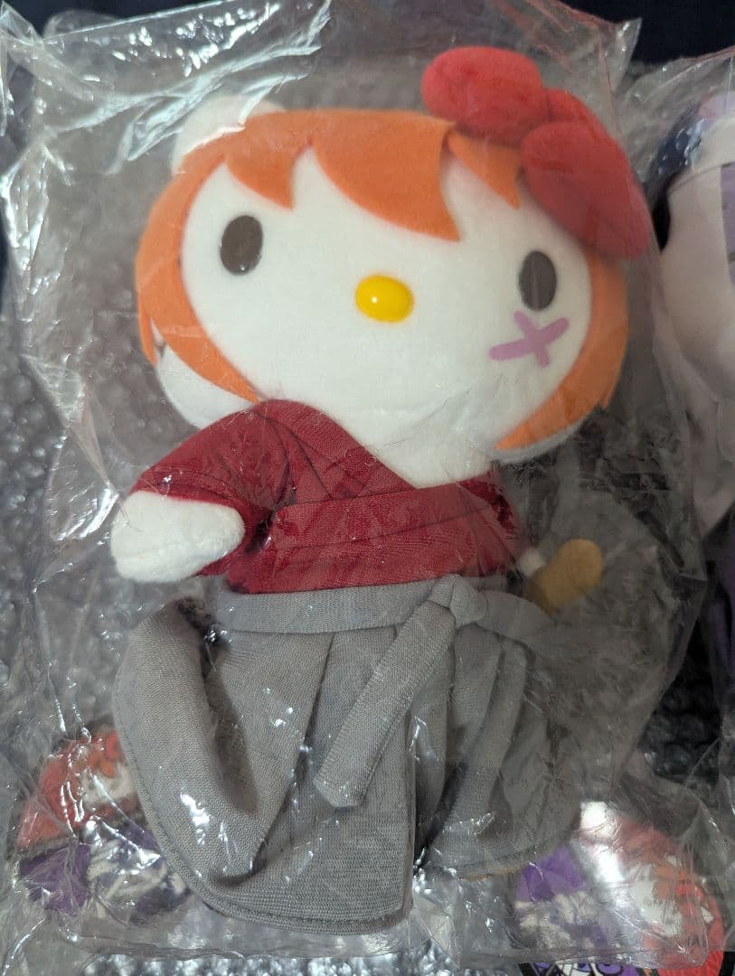 キティ×るろうに剣心 ぬいぐるみ コラボ サンリオ