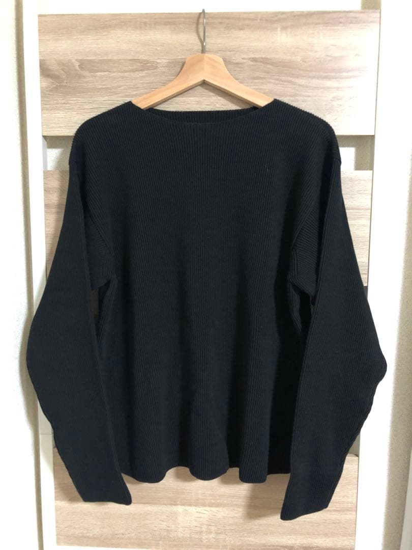 トップス AURALEE SUPER HARD TWIST RIB KNIT P/O 3