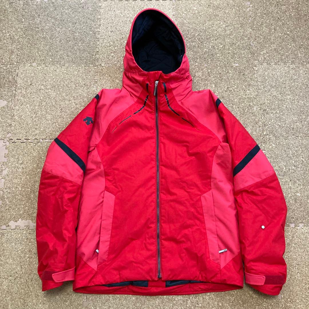 【美品】デサント DESCENTE スキーウェア スキー ジャケットMメンズ 赤