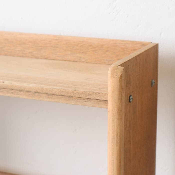 アンティーク 本棚 書棚 無垢材 無塗装 ラワン 古家具 昭和レトロ