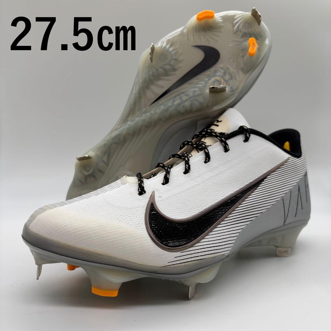 NIKE 野球 スパイク ポイント 金具 ホワイト 白 シルバー27.5㎝ 軽量