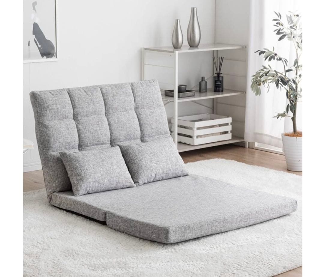 タンスのゲン ソファーベッド 3WAY グレー 幅100cm