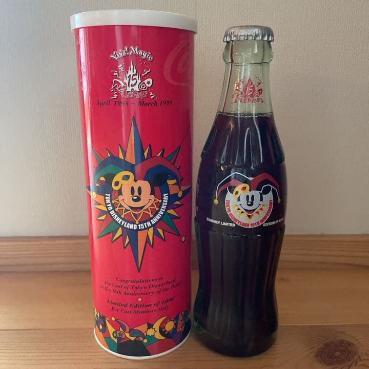 【限定品】東京ディズニーランド　15周年記念　コカ・コーラボトル