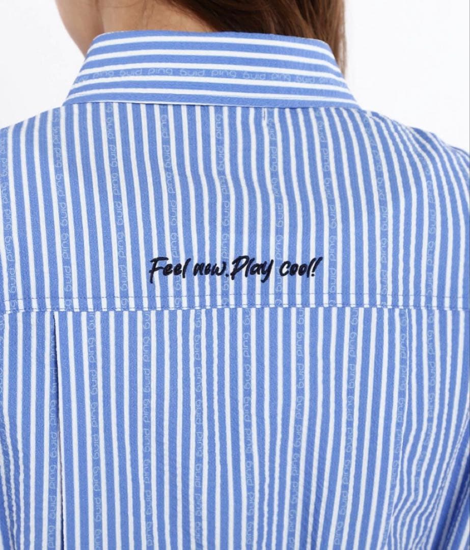 新品 PING ピン ストレッチ サッカー 半袖 ワンピース チュニック ゴルフ