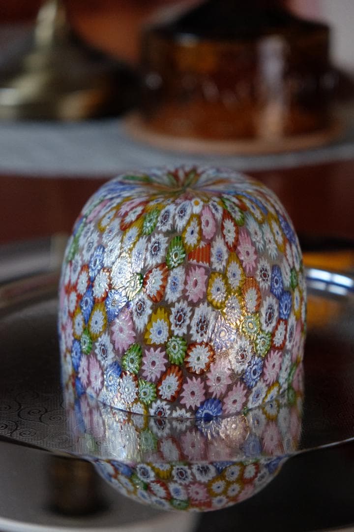 ベネチアンガラス ミルフィオリ 茶碗 舩木倭帆/黒木国昭/藤田喬平/江波冨士子