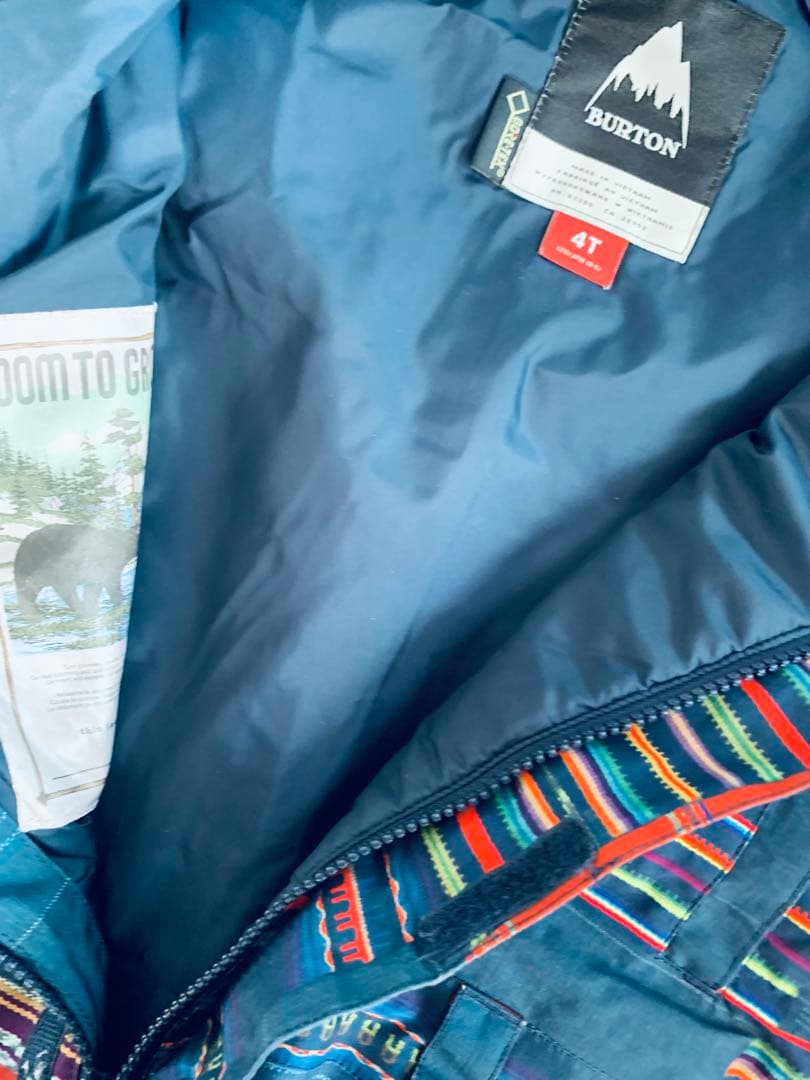 Burton 子供用スノーボードウェア パッチワーク