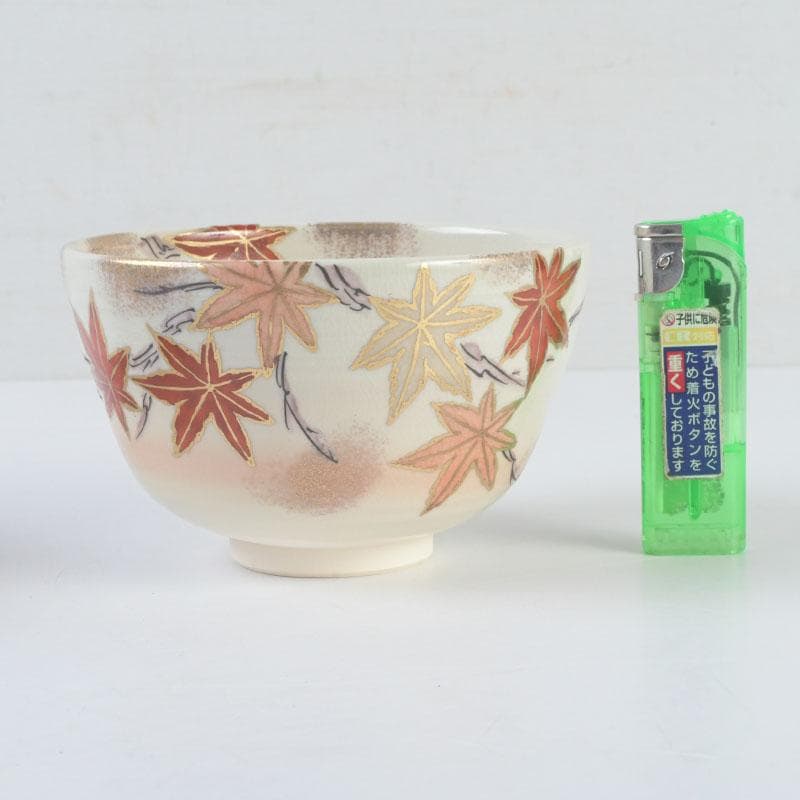 茶道具　中村与平作　四季茶碗　四客　共布共箱　V　9842A