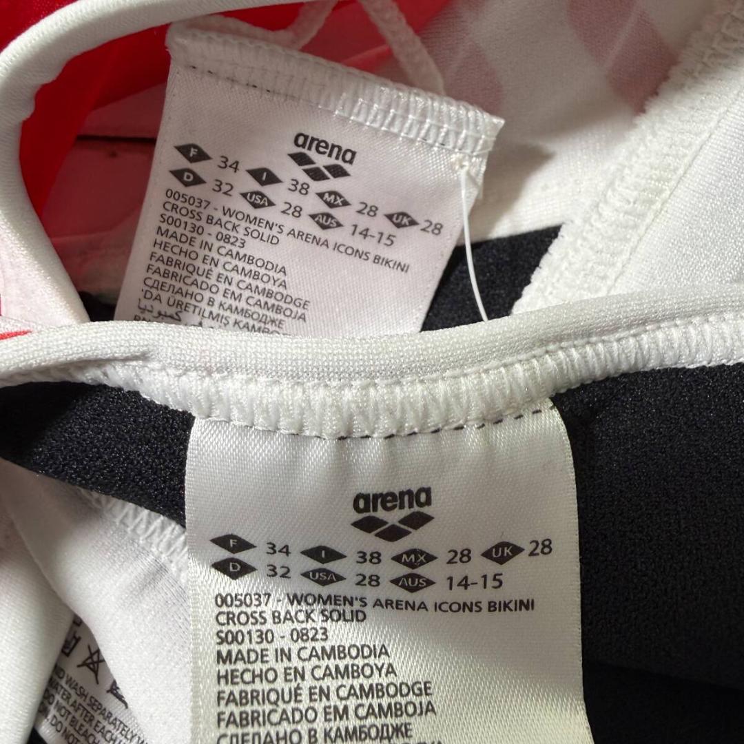 Arena 女性用 ビーチバレー ツーピース ビキニ ブルマ Red USA28