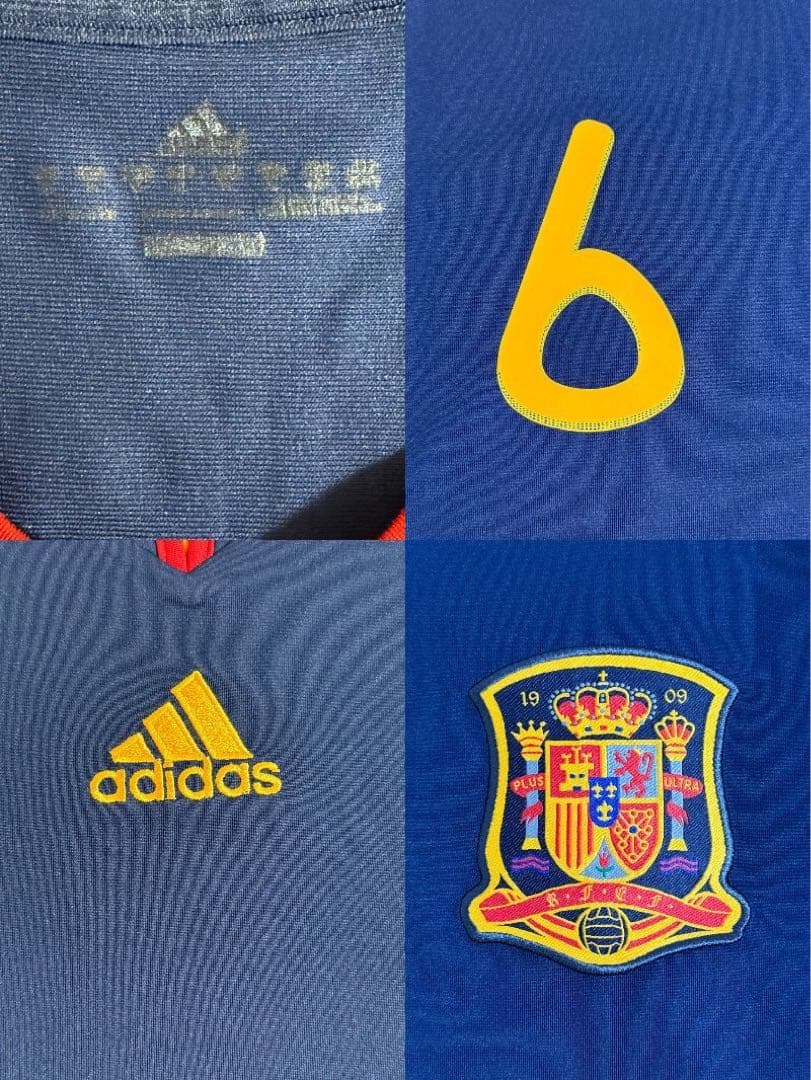 『正規品』スペイン代表 2010 アウェイ イニエスタ ユニフォーム ウェア