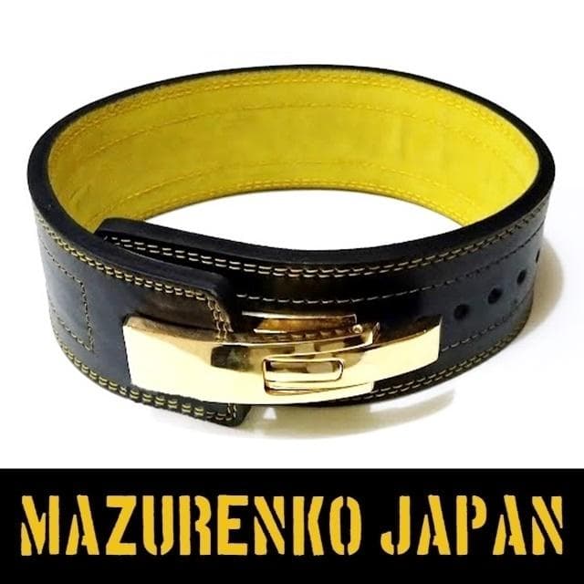 S(GOLD)｜本牛革OEMレバーアクションパワーベルト13mm極厚ハード