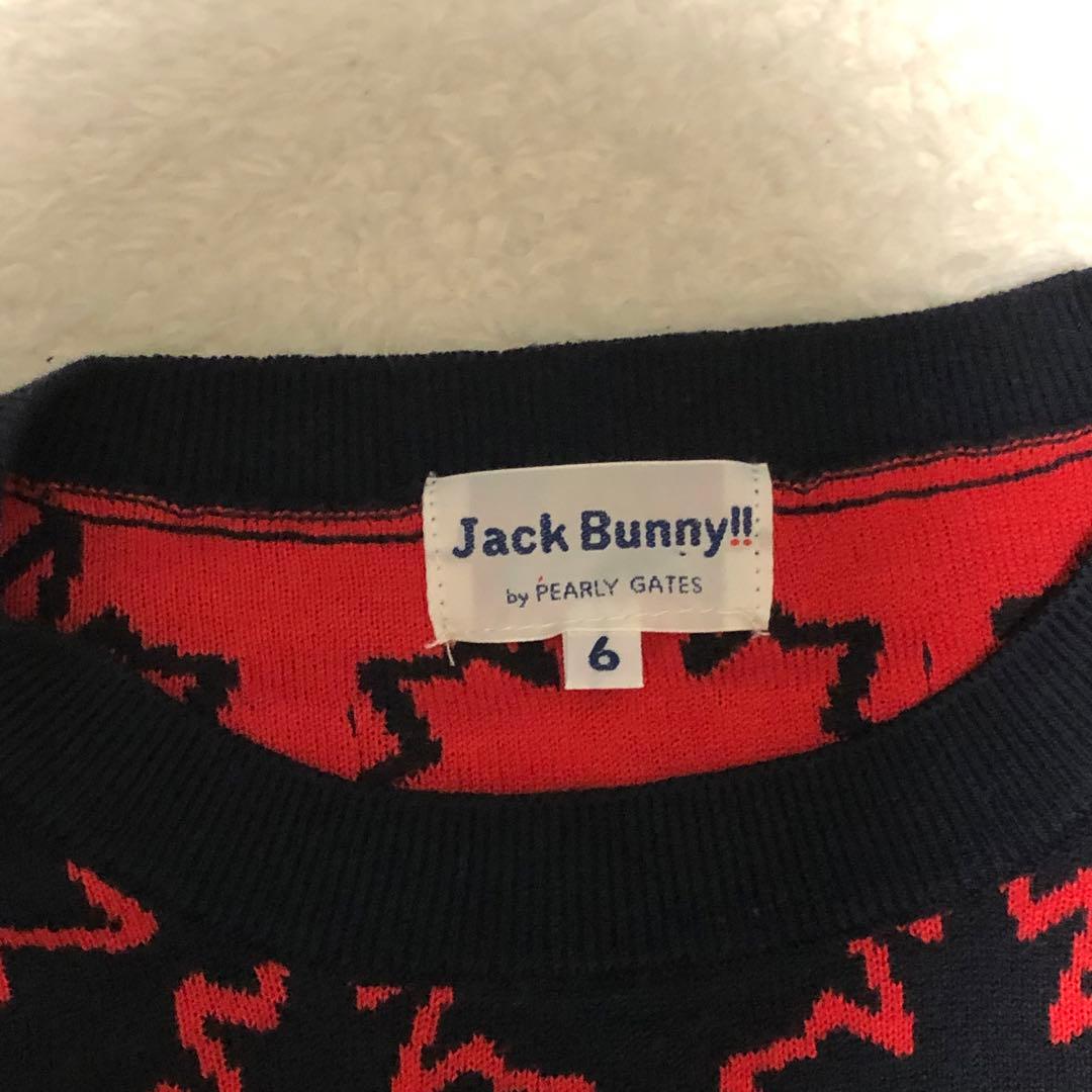 美品　ジャックバニー　パーリーゲイツ　ゴルフ　セーター　メイプル総柄　6（XL）