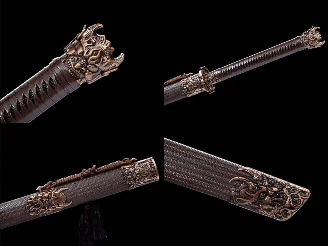 【魔刀を飲む】古兵器 武具　刀装具　日本刀　模造刀 居合刀 長尺