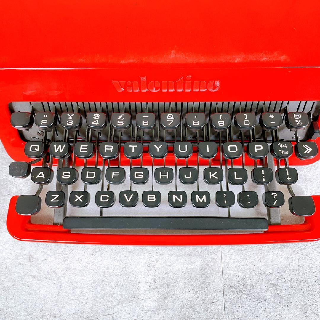 Olivetti Valentine タイプライター 赤 ケース付き 動作未確認
