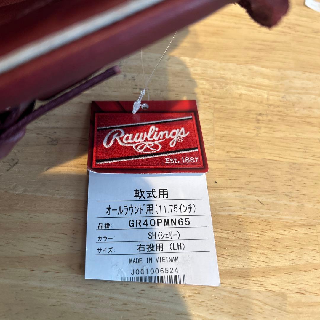 Rawlings GR40PMN65 右投用グローブ　オールラウンド