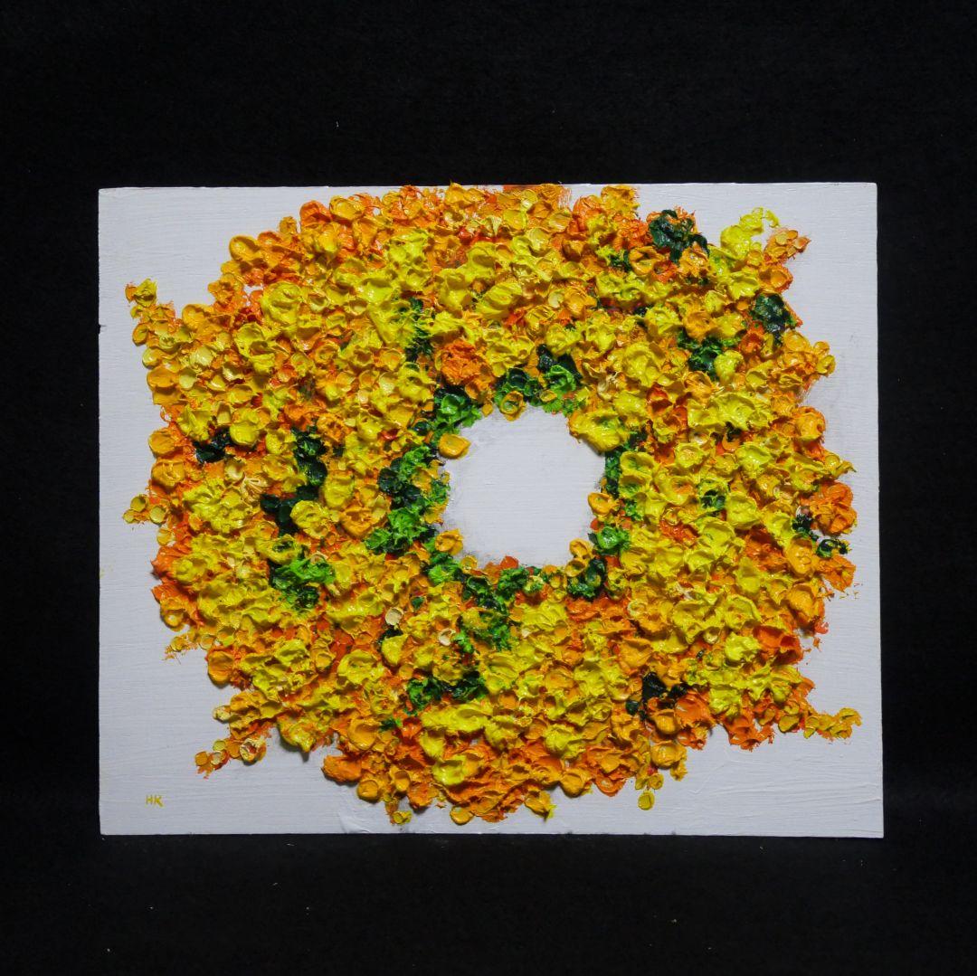 油絵 油彩 油彩画 絵画 絵【ミモザリース】