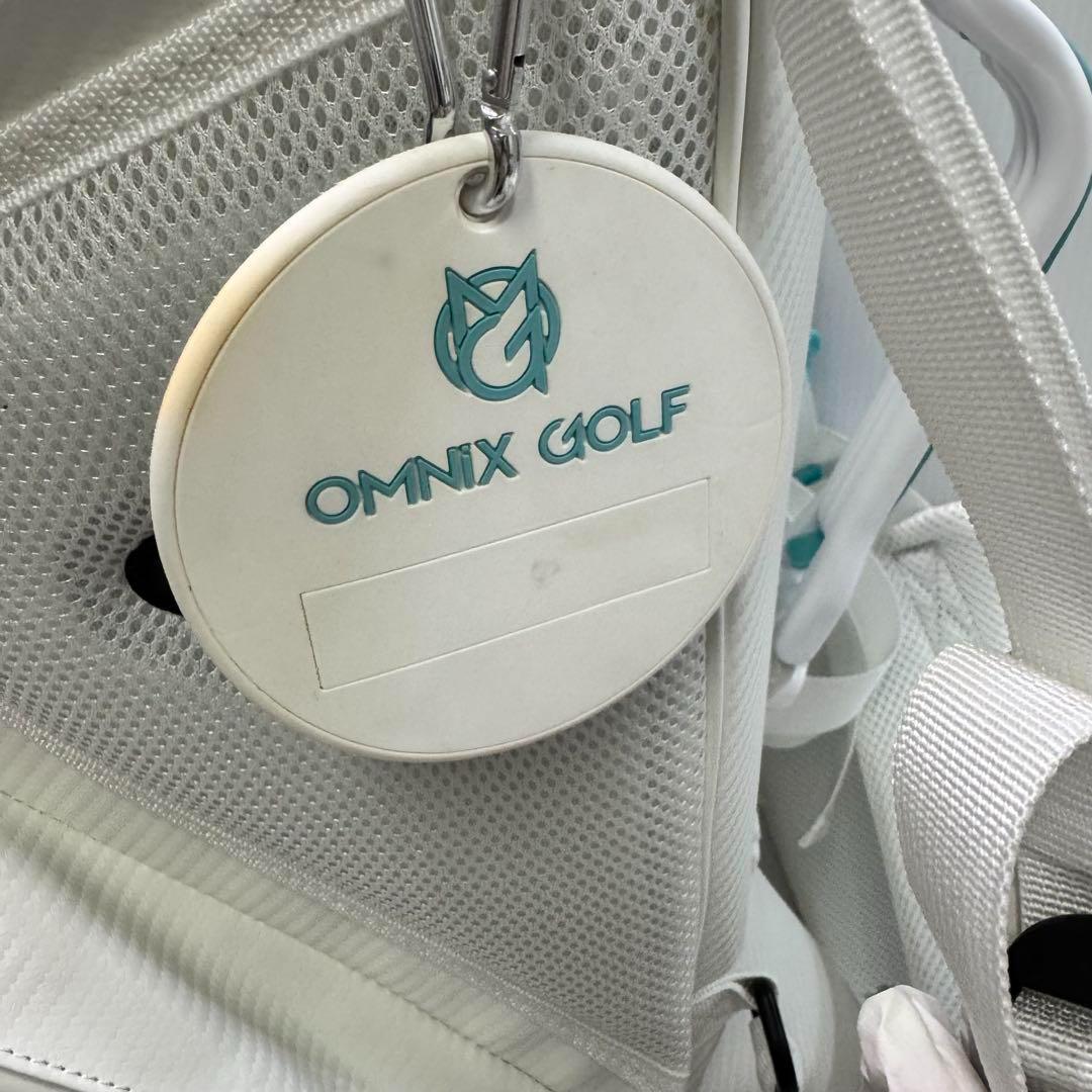 希少 OMNIX GOLF キャディバック ホワイト 8.5型