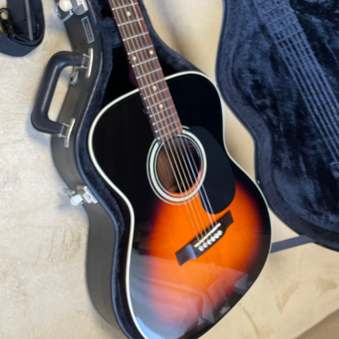 Aria AF-550BS 単板ギター専用ハードケース付き