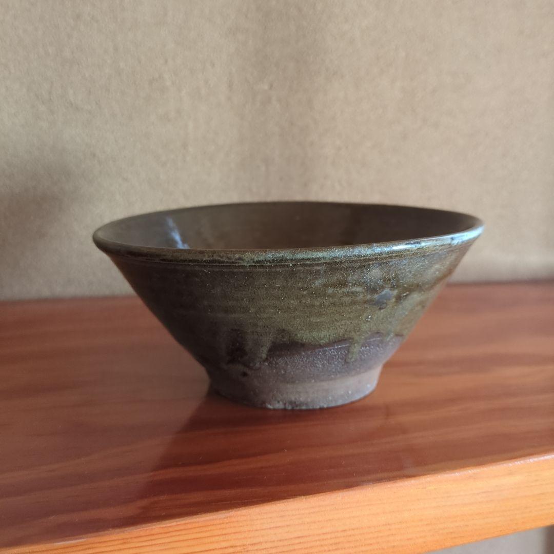 古琉球窯 茶碗 マカイ　直径約14cm　沖縄　琉球　古美術品　骨董品