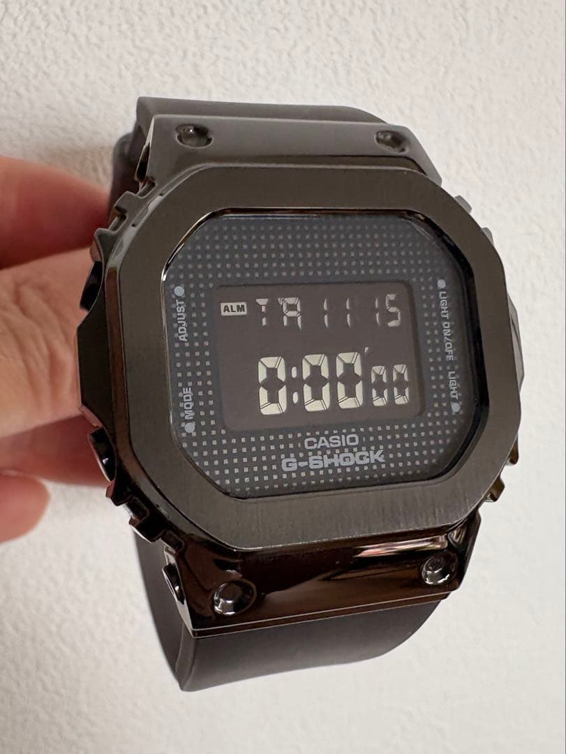 G-SHOCK GM-S5600SB-1 ブラック メタルカバー 美品