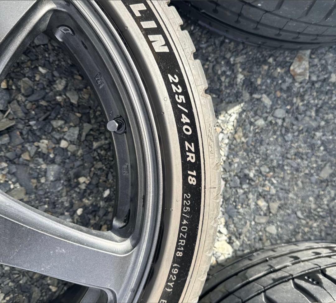 WORK EMOTTION t5r 4本 18インチ pcd100 7.5j