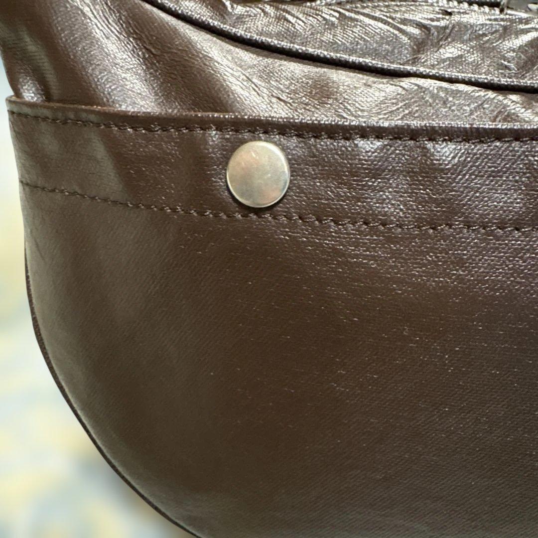 PORTER フリースタイルダークブラウンショルダーバッグ　ポーターバッグ