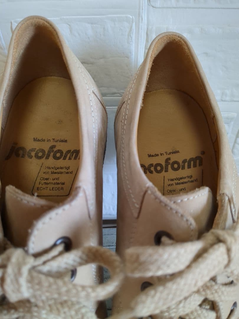 ★未使用級★jacoform コンフォートシューズ レザー ベージュ 24.5