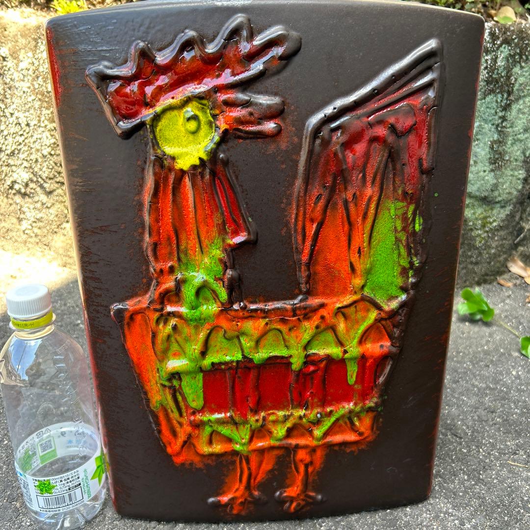 W.GERMANY 西ドイツ　ビンテージ　281-54 陶製　置き物　鶏