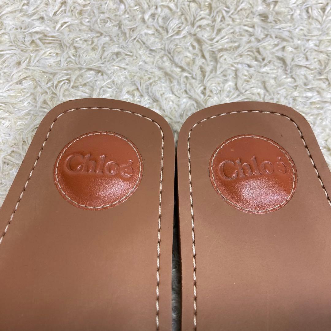『美品』Chloe クロエ Woody フラットミュール　サンダル スリッポン