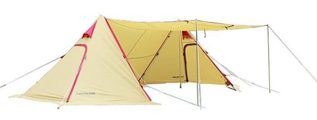 キャンパルジャパン ツインピルツフォーク 3342 タープシェルター 廃盤品