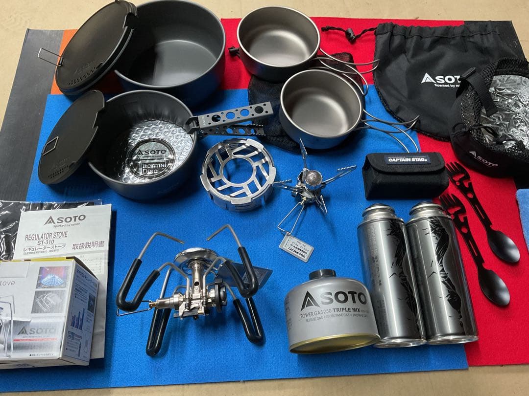 SOTO新品クックシステム+新品ST-310+新品CSMicroバーナー他セット