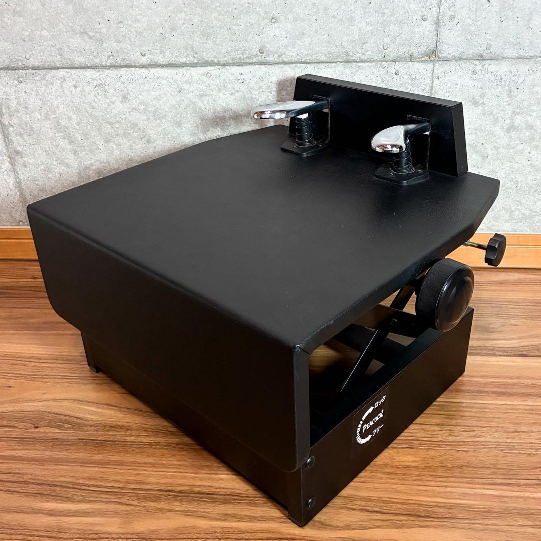 PEACOCK ピーコック ピアノ補助ペダル ブラック 補助台