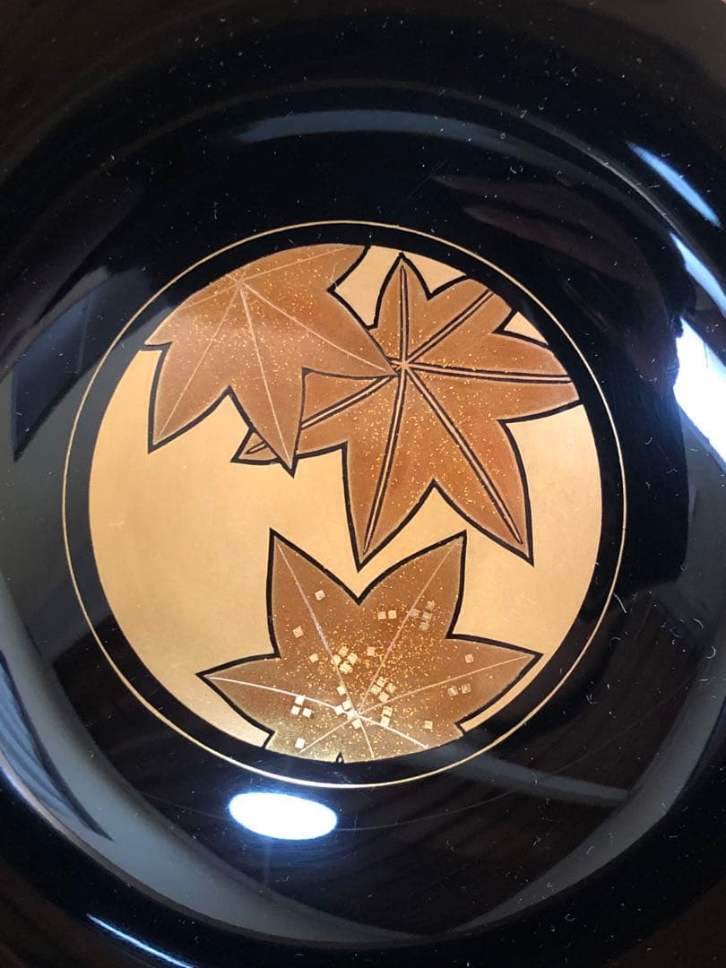 《R》輪島塗 銀地源氏車蒔絵 煮物椀5客 木製漆器 木箱 251204お3