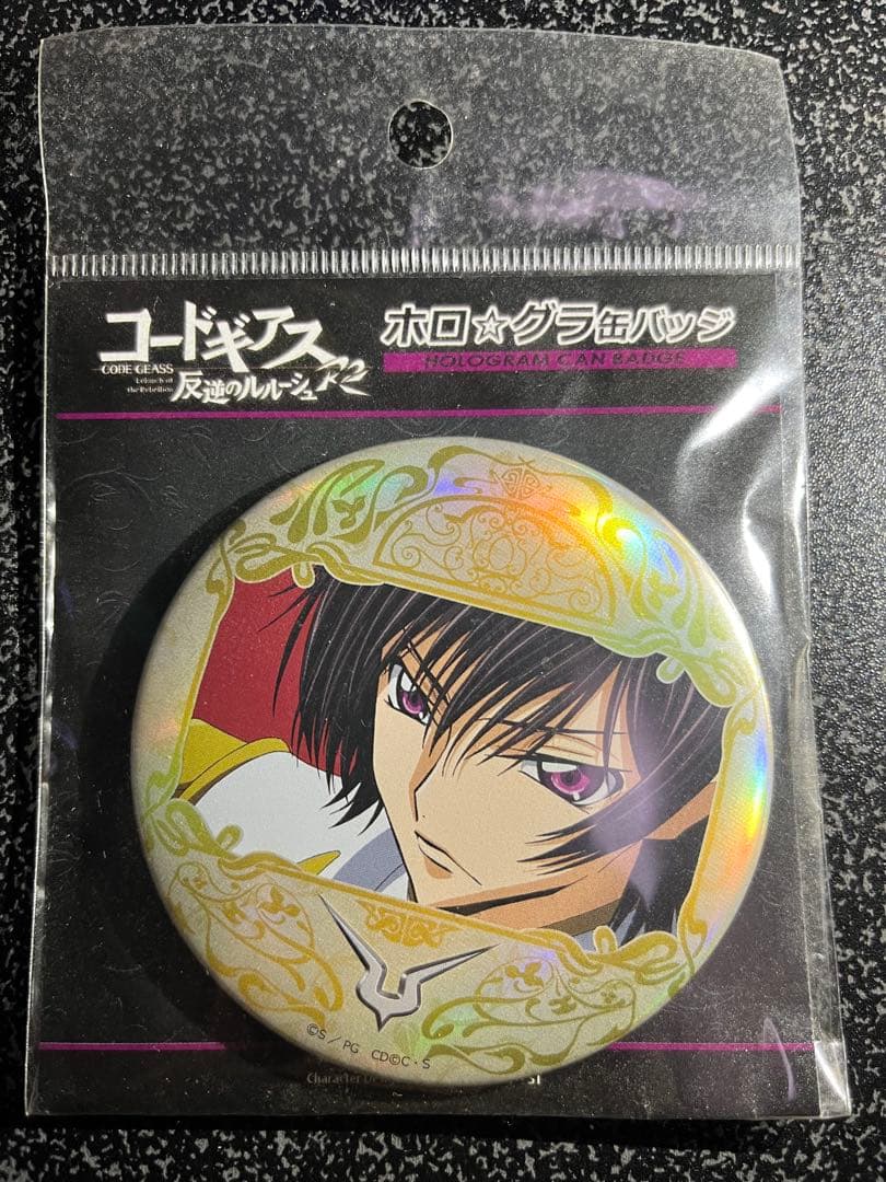 コードギアス ルルーシュ ホログラム缶バッジ　ホログラ缶バッジ