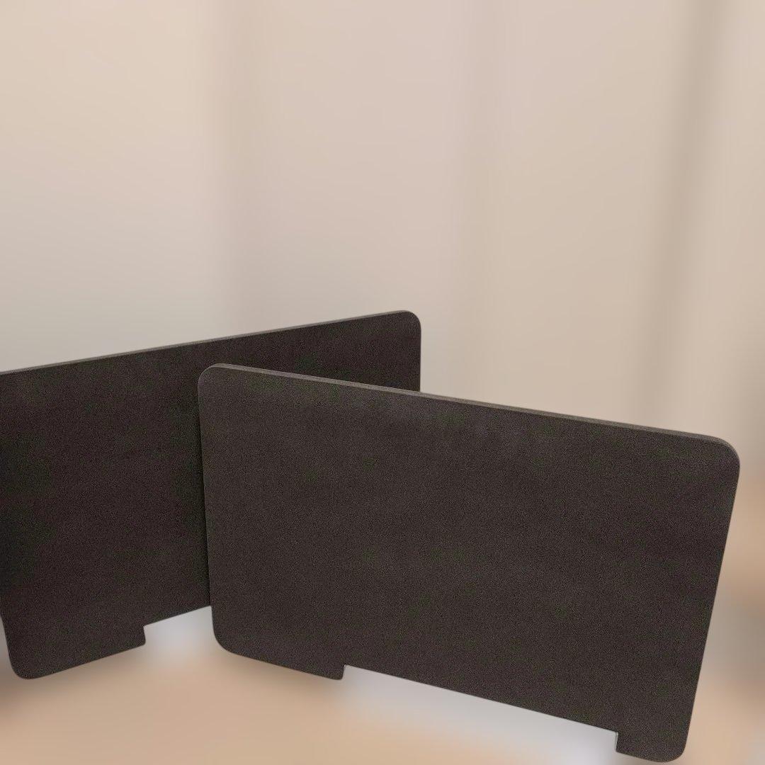 森田アルミ工業 patis ショートパーテーション 2枚セット　ダークブラウン