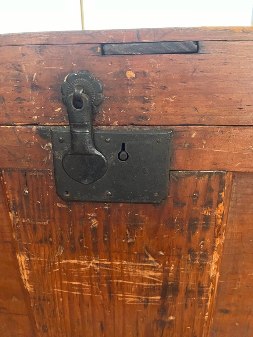 古道具　物入れ　木箱　小さい長持ち