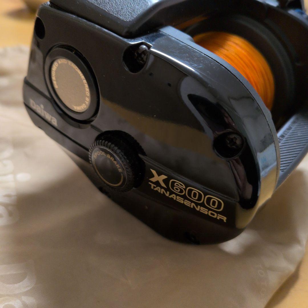 美品ダイワ タナセンサー X600 船釣り 手動リール カウンター機能付き