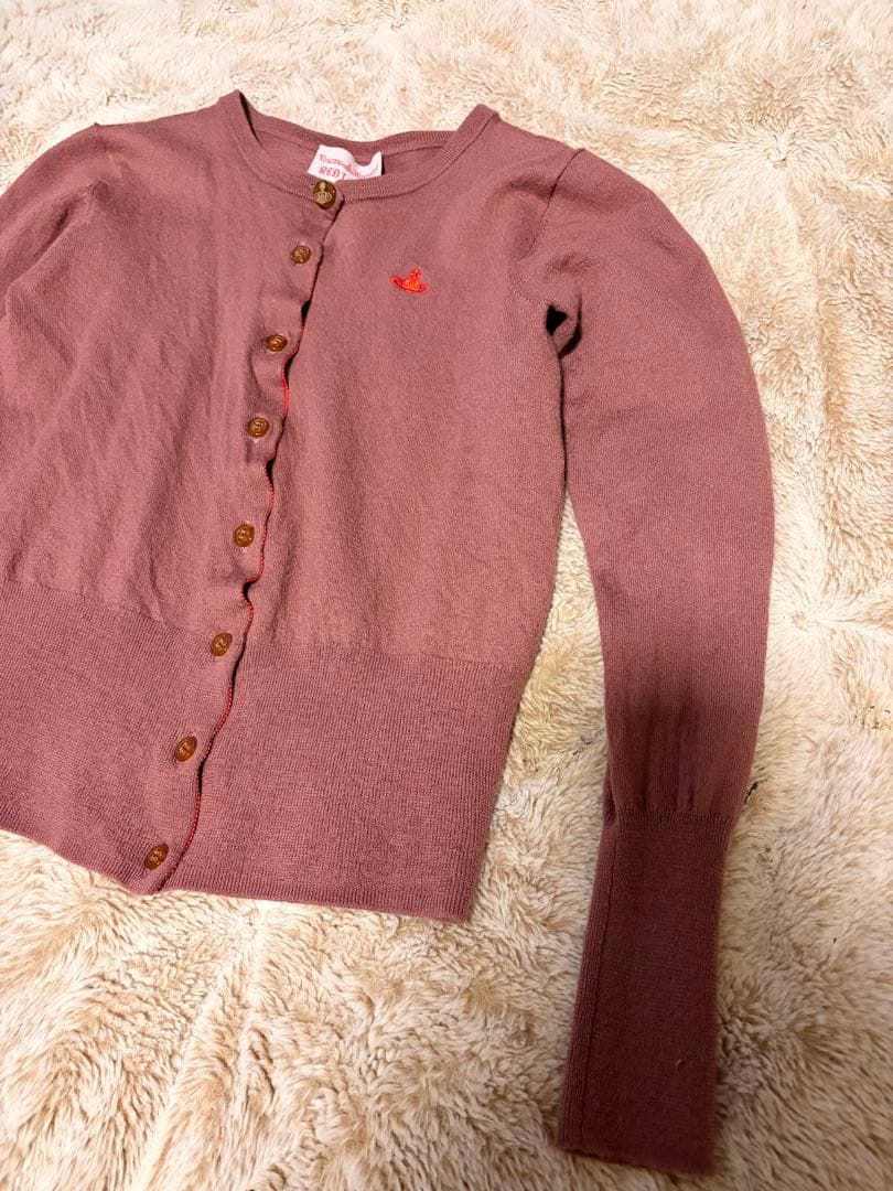 vivienne westwood カーディガン　オーブロゴ　　毛　100%