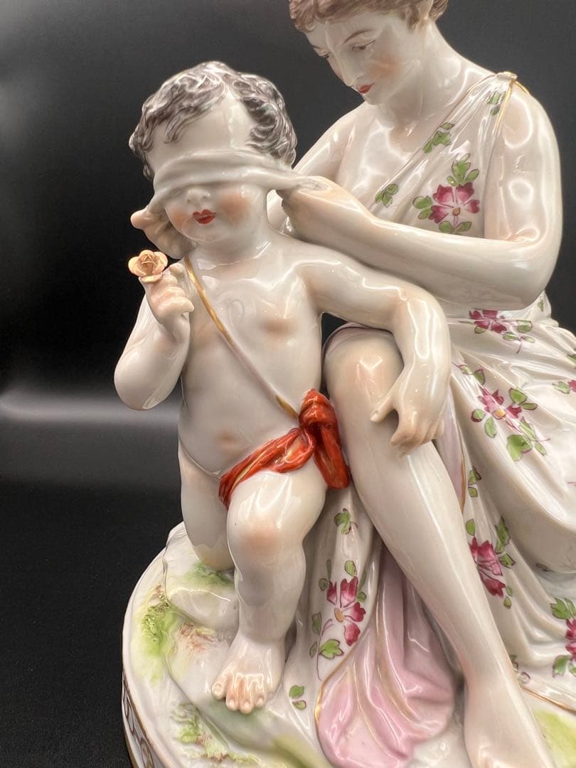 母子像 陶磁器 フィギュア