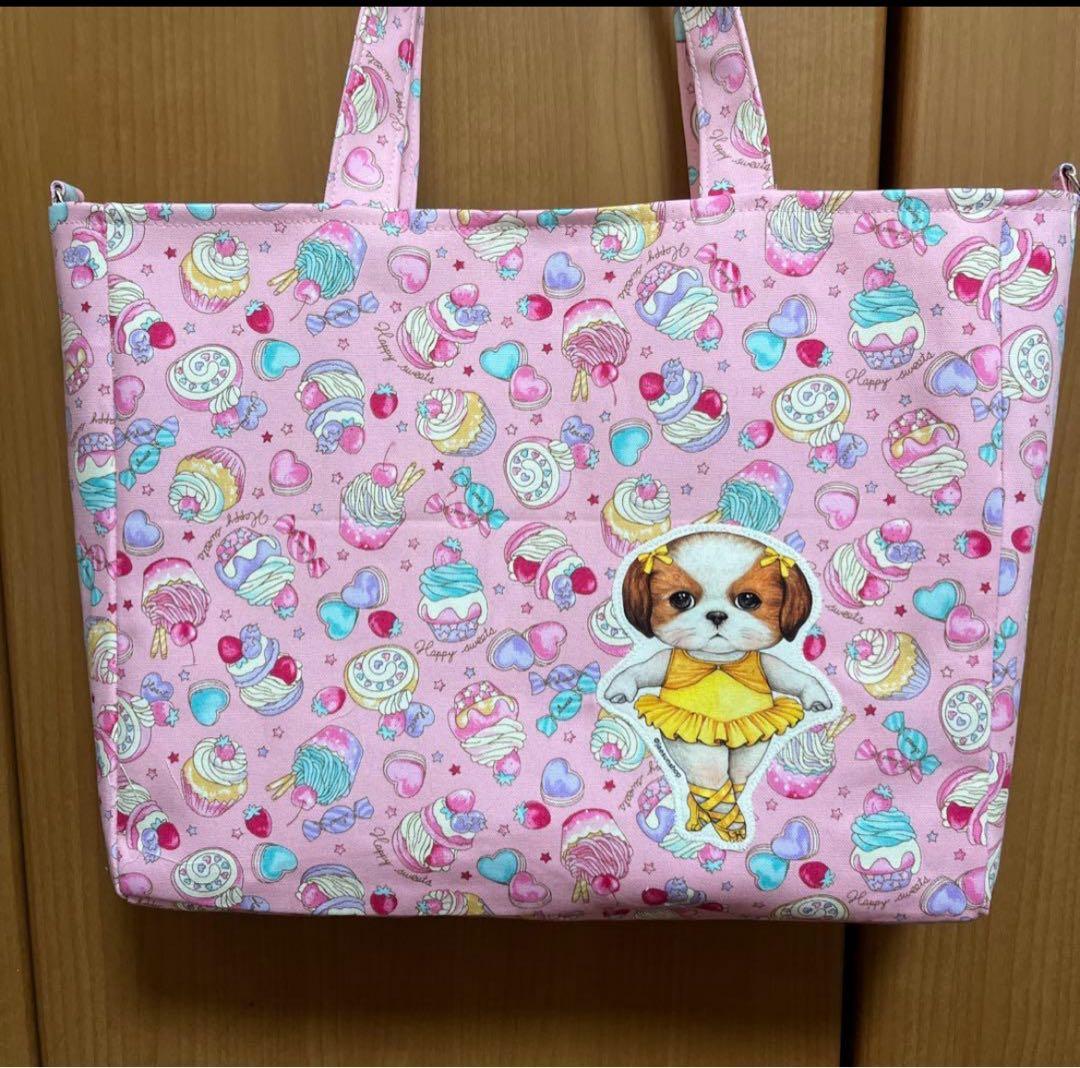 ペコ 巾着トート4点 横長トートバッグ 計5点