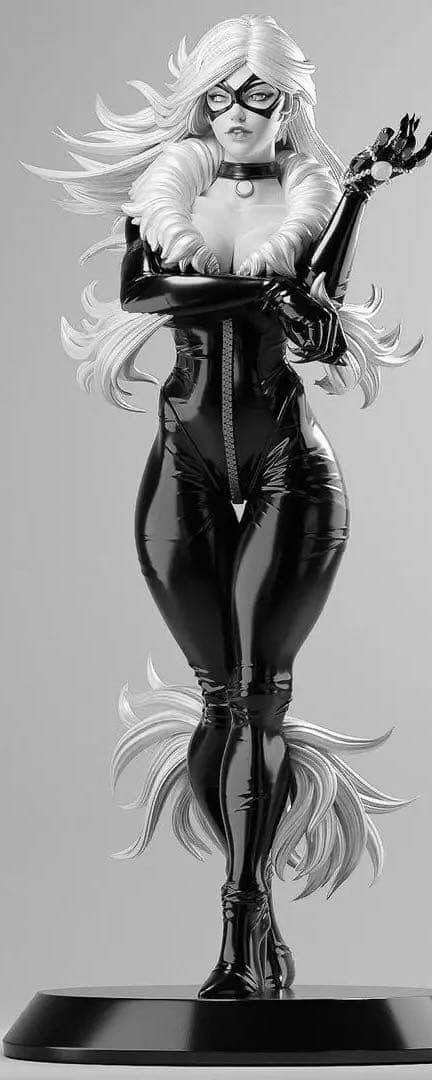 ブラックキャット　美女　フィギュア　ガレージキット　ガレキ　未塗装未組立