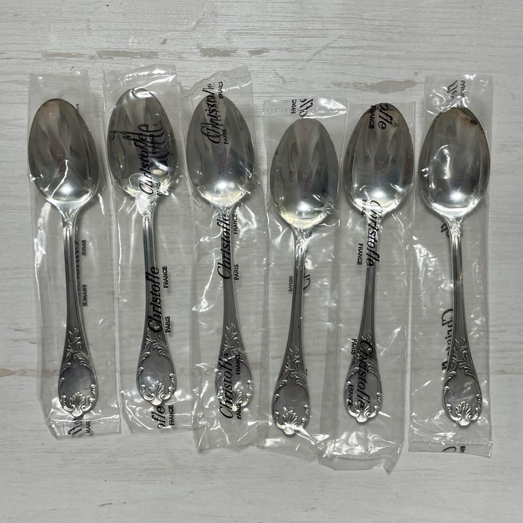 クリストフル✨コーヒースプーン 6本セット マルリー シルバーコーティング