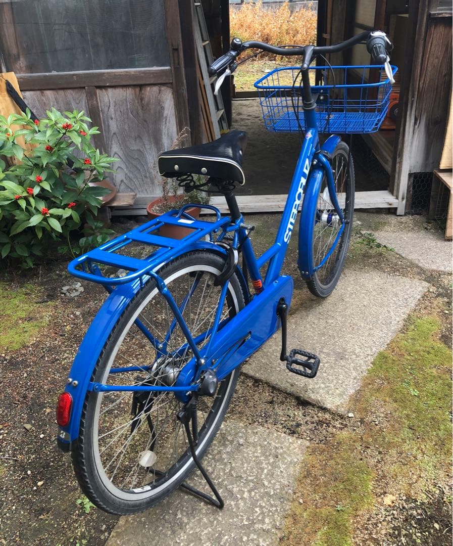 ブリヂストン　ステップクルーズ　点灯虫モデル　26インチ　F.Xソリッドブルー