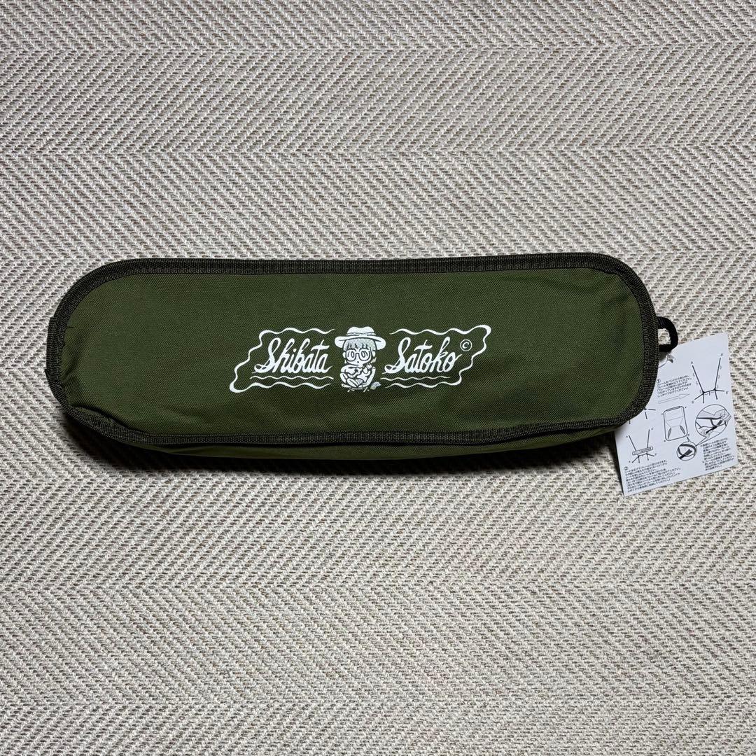 柴田聡子 折りたたみ アウトドアチェア カーキ