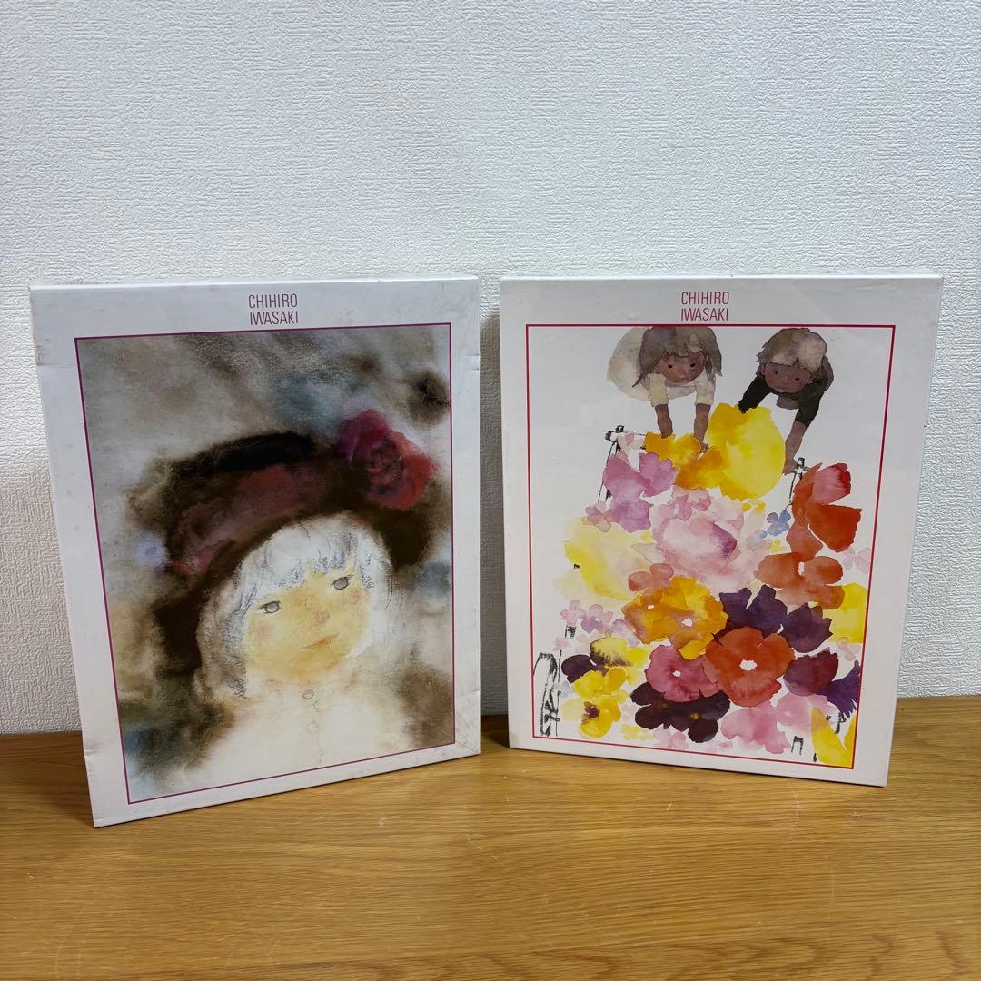 未使用いわさきちひろ　ジグソーパズル500ピース　はなぐるまバラ飾りの帽子の少女