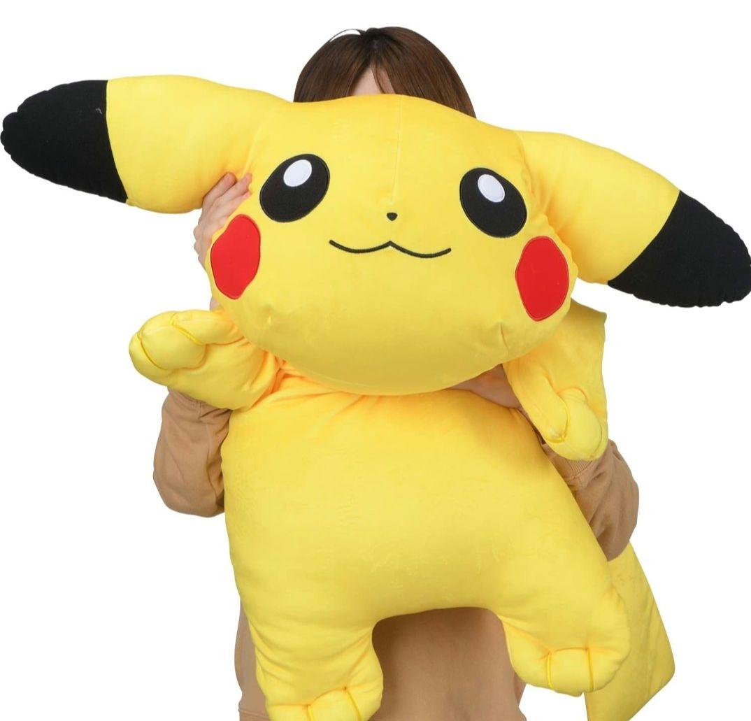 ★ポケモンセンターオリジナル もっちりクッション 大きいくったりピカチュウ