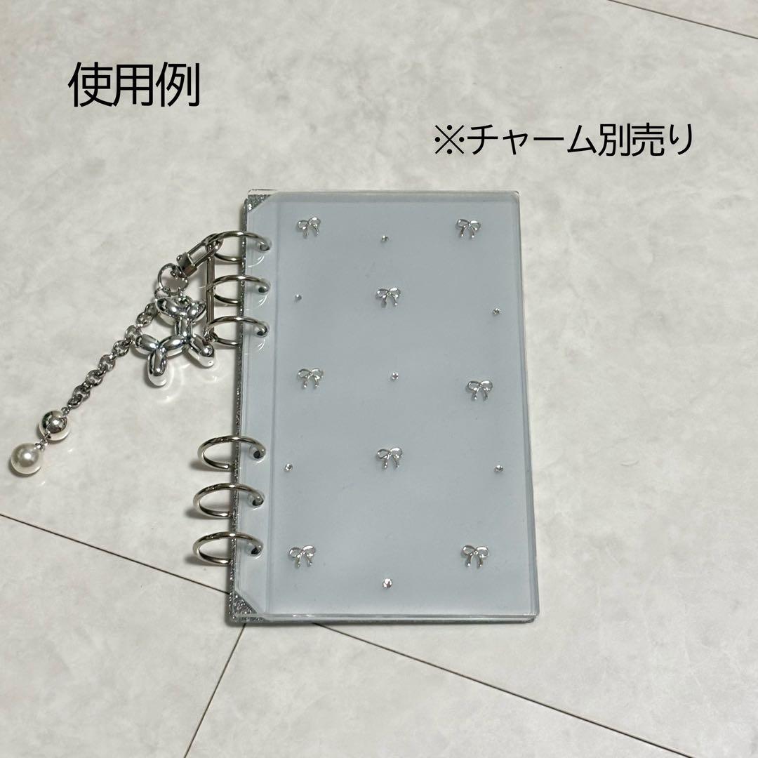 ✨milk⭐ ✨A6 アクリルレジンバインダー　リング付き